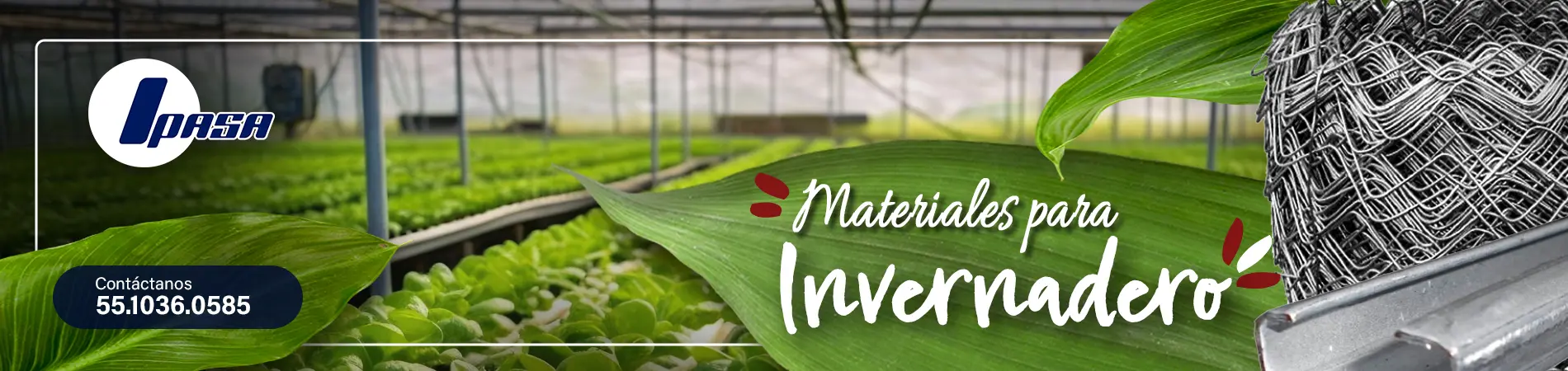 Materiales para invernadero y estructuras para invernadero